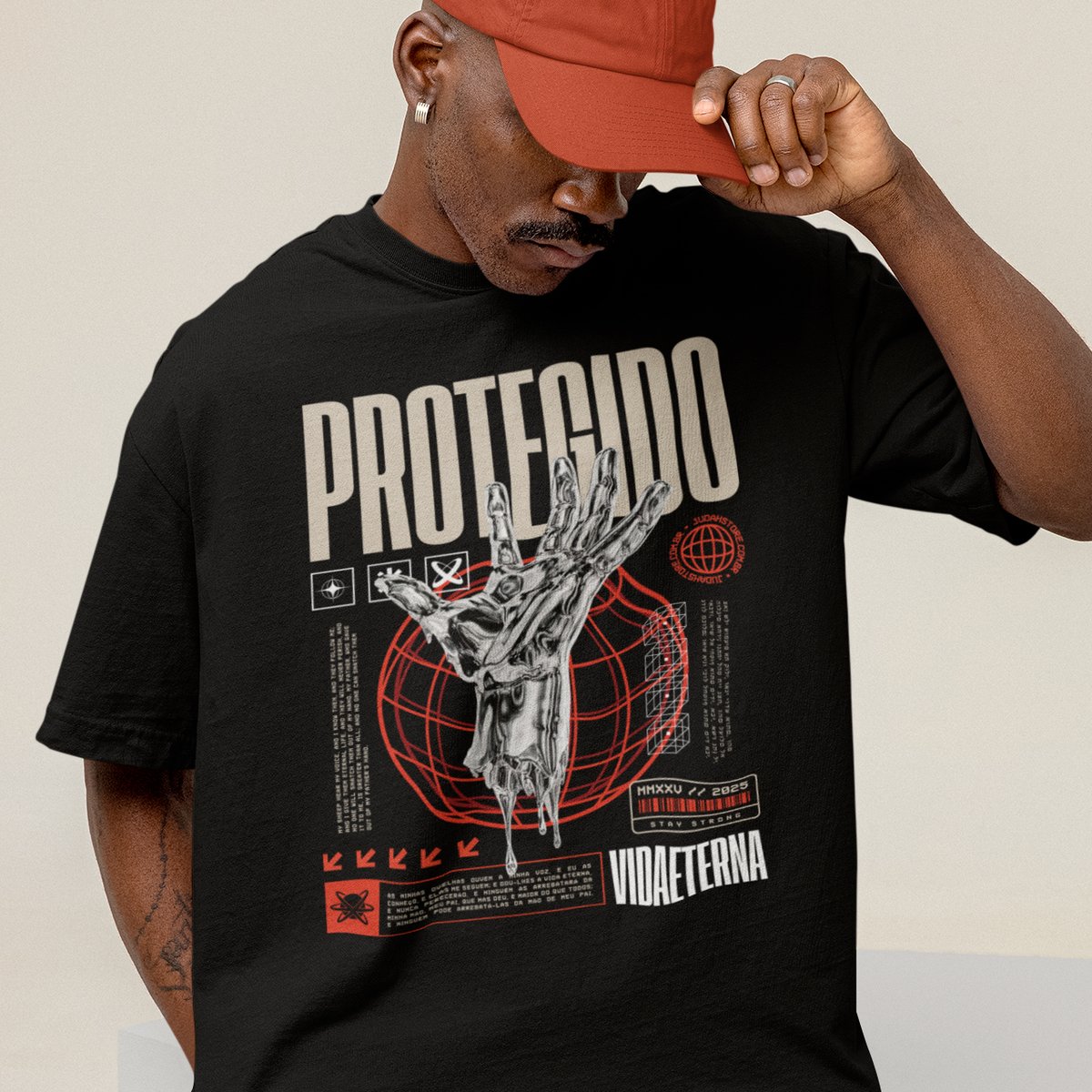 Nome do produto: CAMISETA OVERSIZED - PROTEGIDO