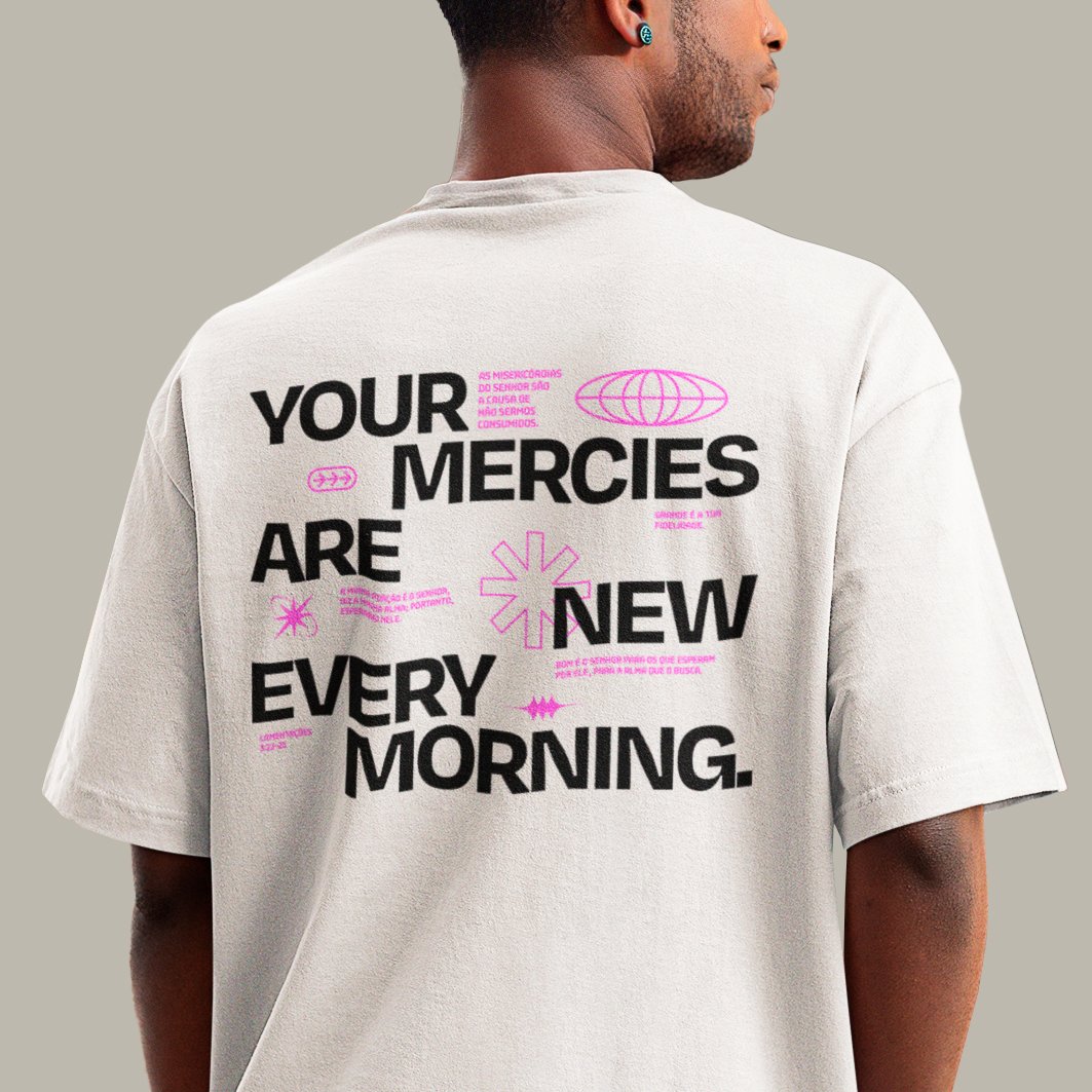 Nome do produto: CAMISETA OVERSIZED - MISERICÓRDIAS