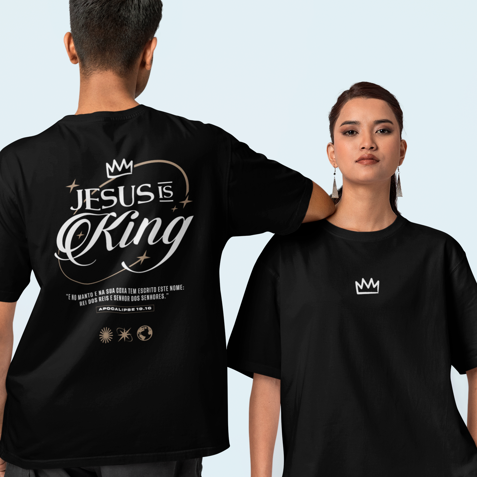 CAMISETA OVERSIZED - JESUS IS KING