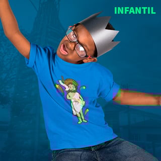 T-shirt infantil 2 a 8 anos - São Joãozinho e fogos