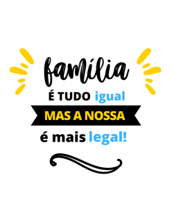 Nome do produto Avental/Família e tudo igual/ Cor Branco