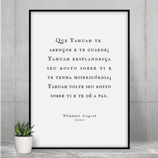 Nome do produto Poster BENÇÃO SACERDOTAL 