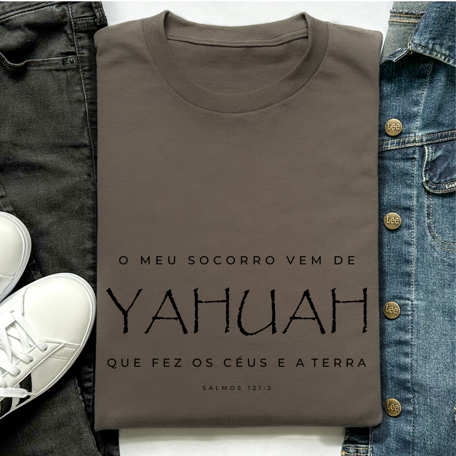 Nome do produto: MEU SOCORRO (estonada) - unissex - Salmo 121