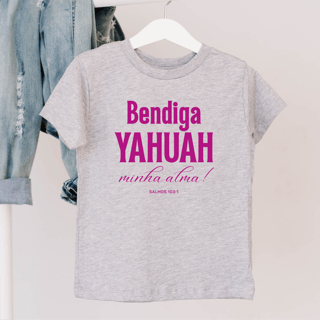 Nome do produto BENDIGA [infantil estampa violeta] - Salmo 103