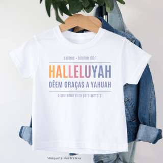 Camiseta infantil HALLELUYAH COLOR - Salmo 106