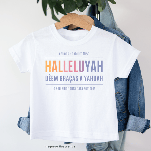 Camiseta infantil HALLELUYAH COLOR - Salmo 106