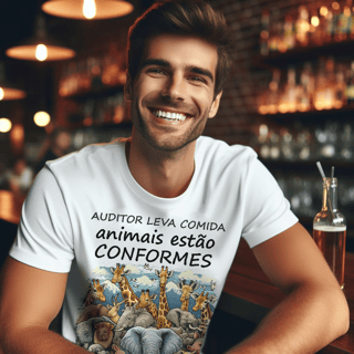 Nome do produto Camiseta [gestão da qualidade] {cores  diversas} - frente - animais conformes