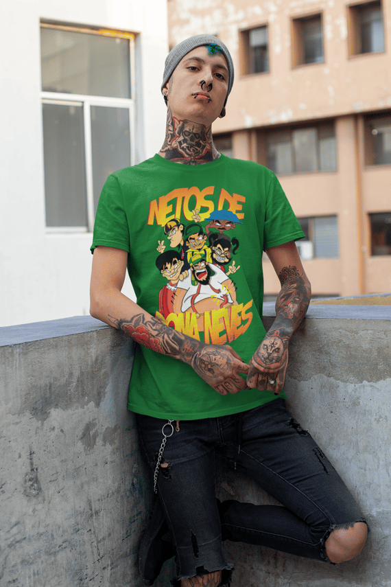 Netos Caricatura Camisa (Verde)