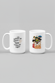 Não Gostaria de Entrar e Tomar uma Xícara de Café? - Caricatura Netos - Caneca