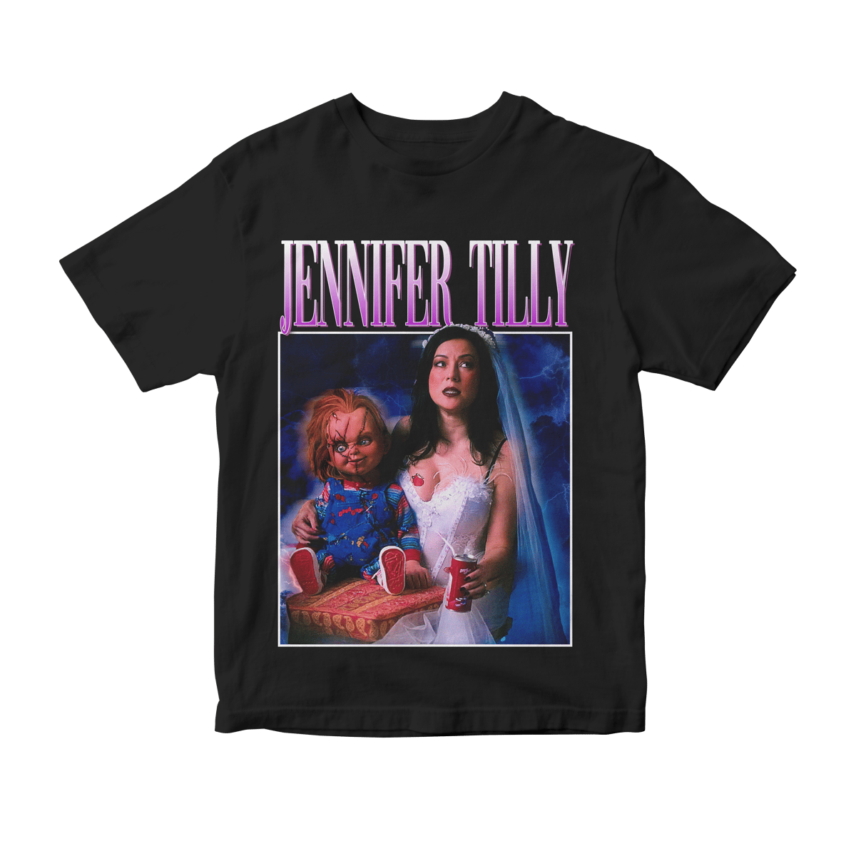 Nome do produto: Camiseta Jennifer Tilly (Chucky)