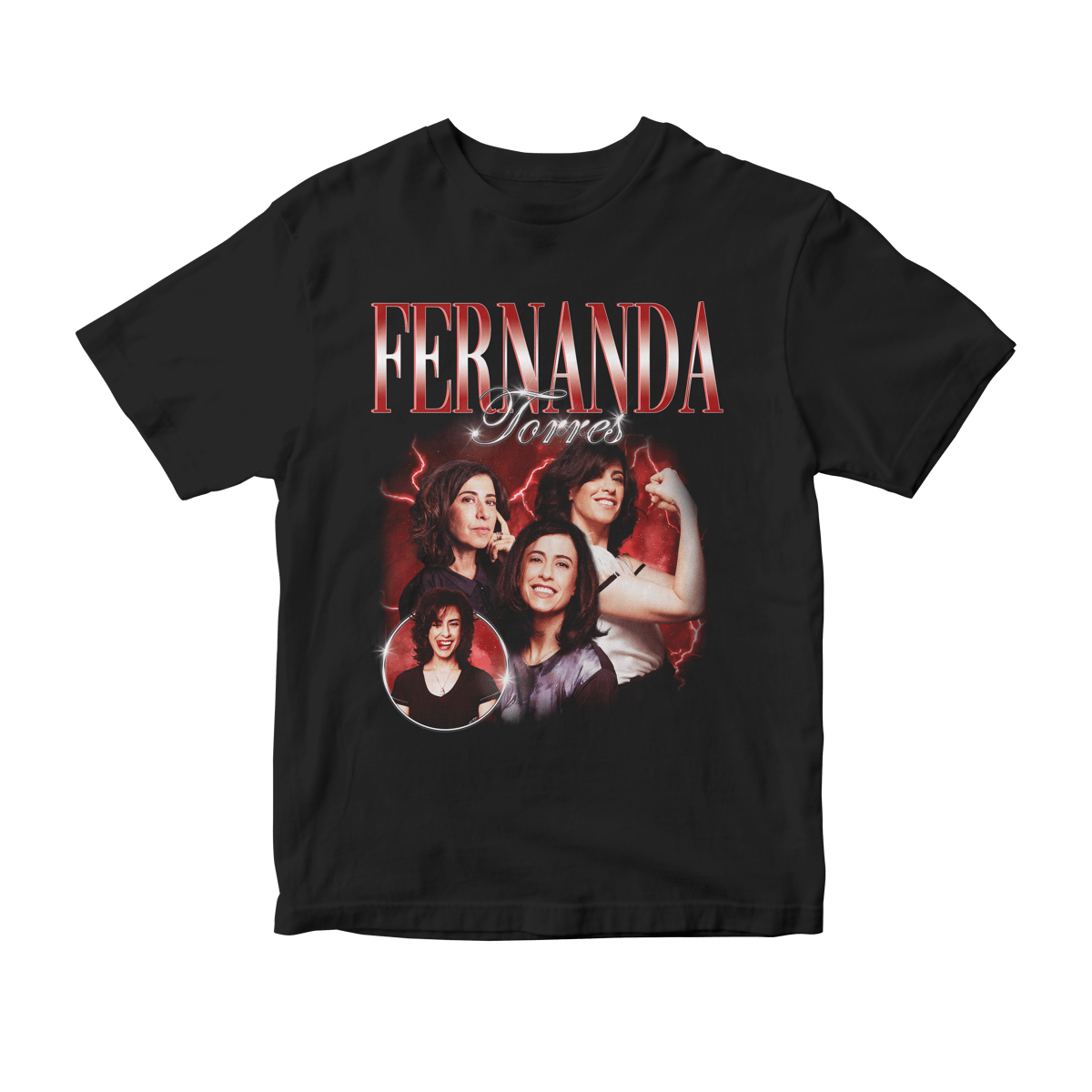 Nome do produto: Camiseta Fernanda Torres