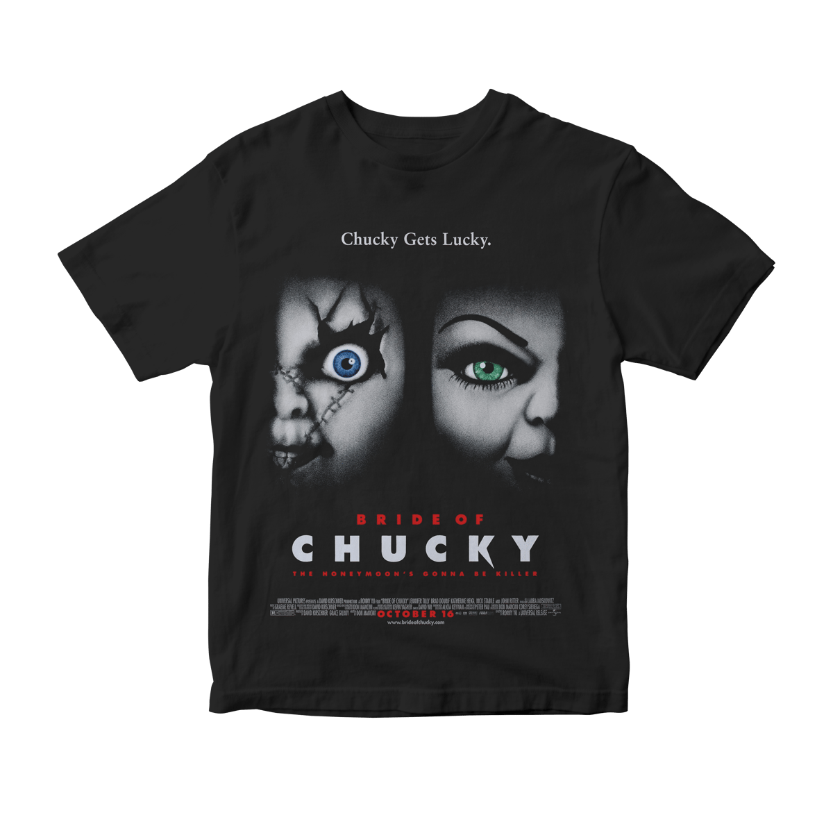 Nome do produto: Camiseta Bride of Chucky - A Noiva de Chucky