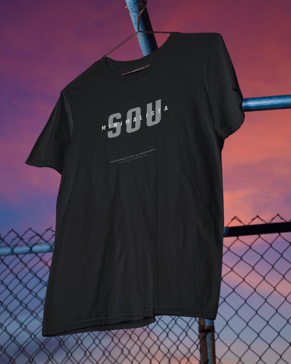 Nome do produto: Sou Minimalista | Camiseta