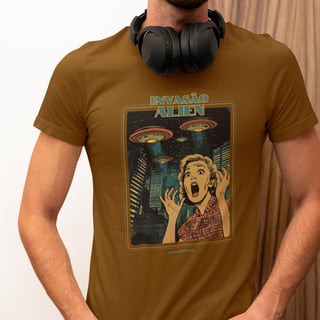 Nome do produto Invasão Alien | Camiseta Unissex 