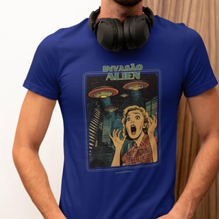 Nome do produto Invasão Alien | Camiseta Unissex 