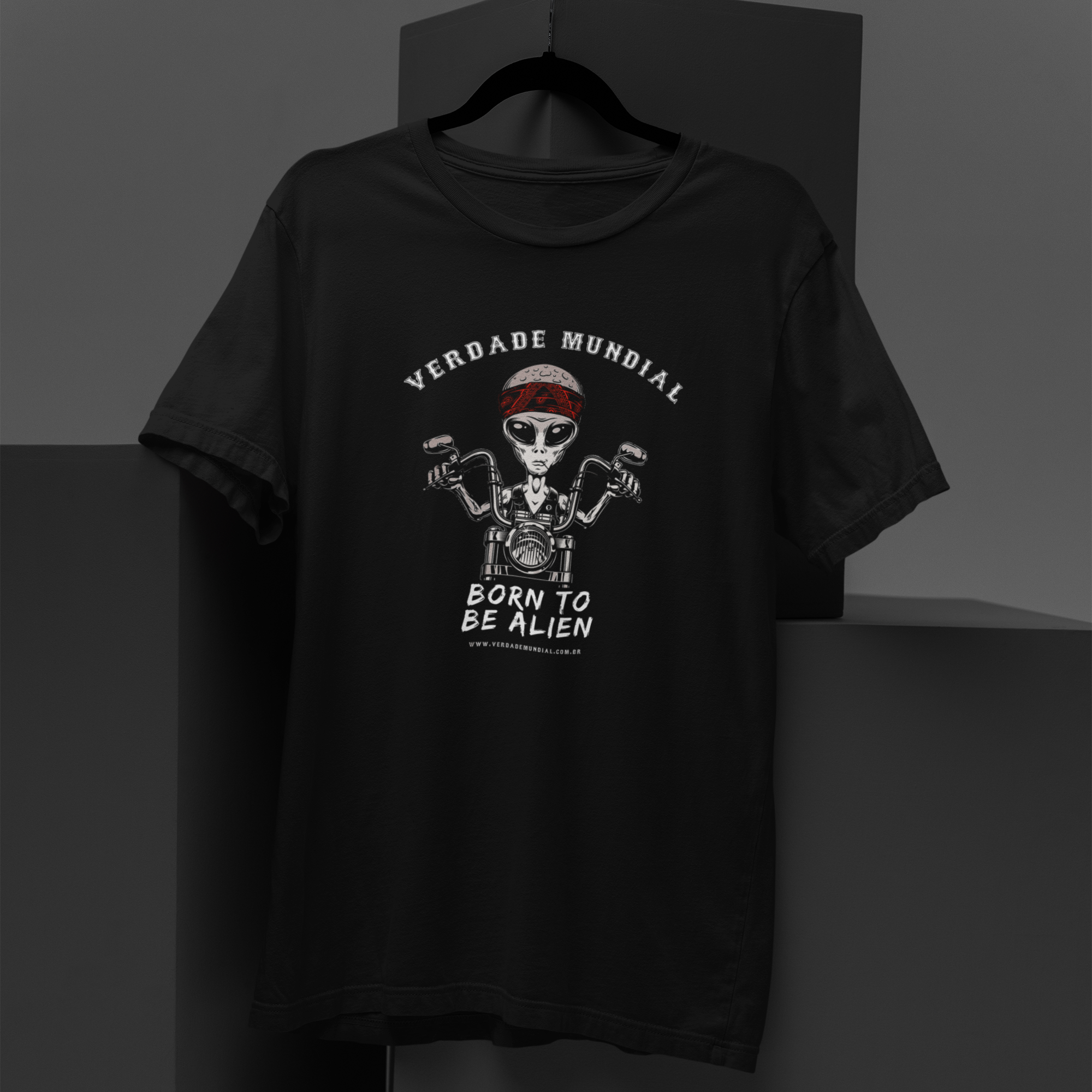 Alien Motoqueiro | Camiseta Masculina