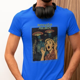 Nome do produto Invasão Alien | Camiseta Unissex 