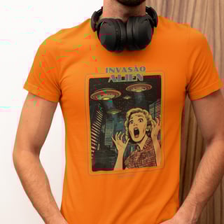Nome do produto Invasão Alien | Camiseta Unissex 