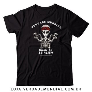 Alien Motoqueiro | Camiseta Unissex