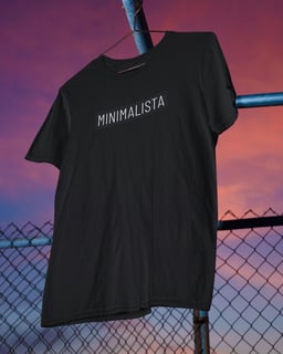 Nome do produto Sou Minimalista | Camiseta Unissex