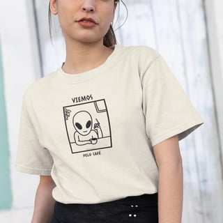 Nome do produto Café Alien | Camiseta Unissex