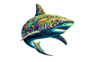 Nome do produto Caneca de Porcelana Tubarão Colors