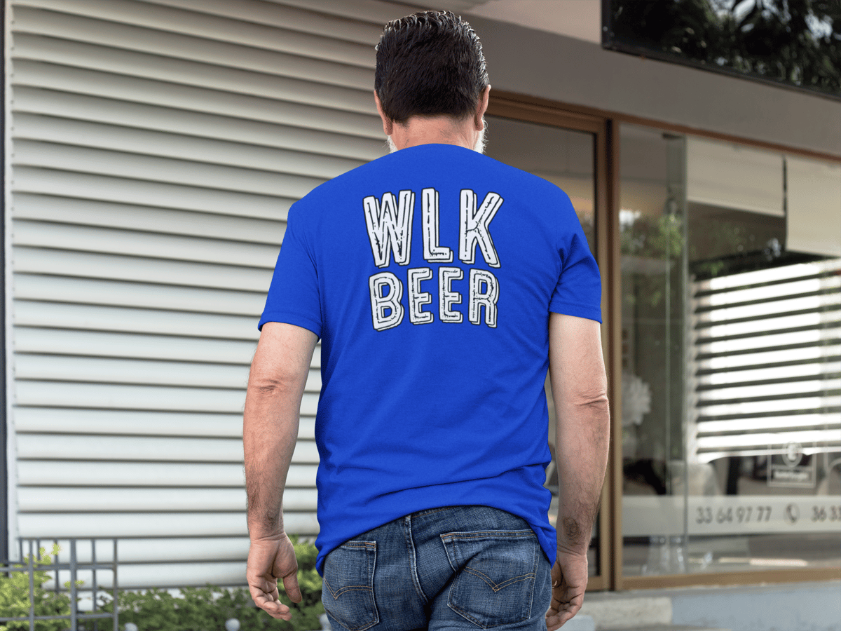 Nome do produto: Camiseta Walking Beer Logo WKL Beer Branco