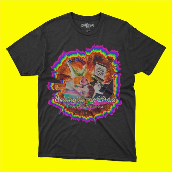 Camisa de Designer Gráfico - Memes Gatos