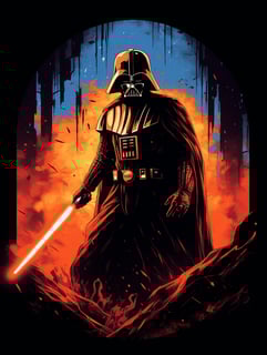Nome do produto 23SW014 - Darth Vader Vintage