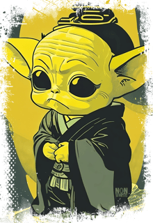 Nome do produto Baby Yoda Color 1