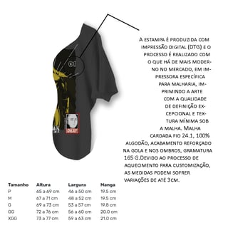 Nome do produto Saitama - One Punch Man (estampa na costa)