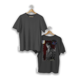 Nome do produto Levi Ackerman - Attack on Titan (estampa na costa)