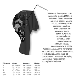 Nome do produto Satoru Gojo - Jujustu Kaisen (estampa na costa)