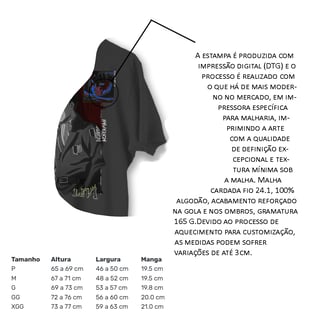 Nome do produto Levi Ackerman - Attack on Titan (estampa na costa)