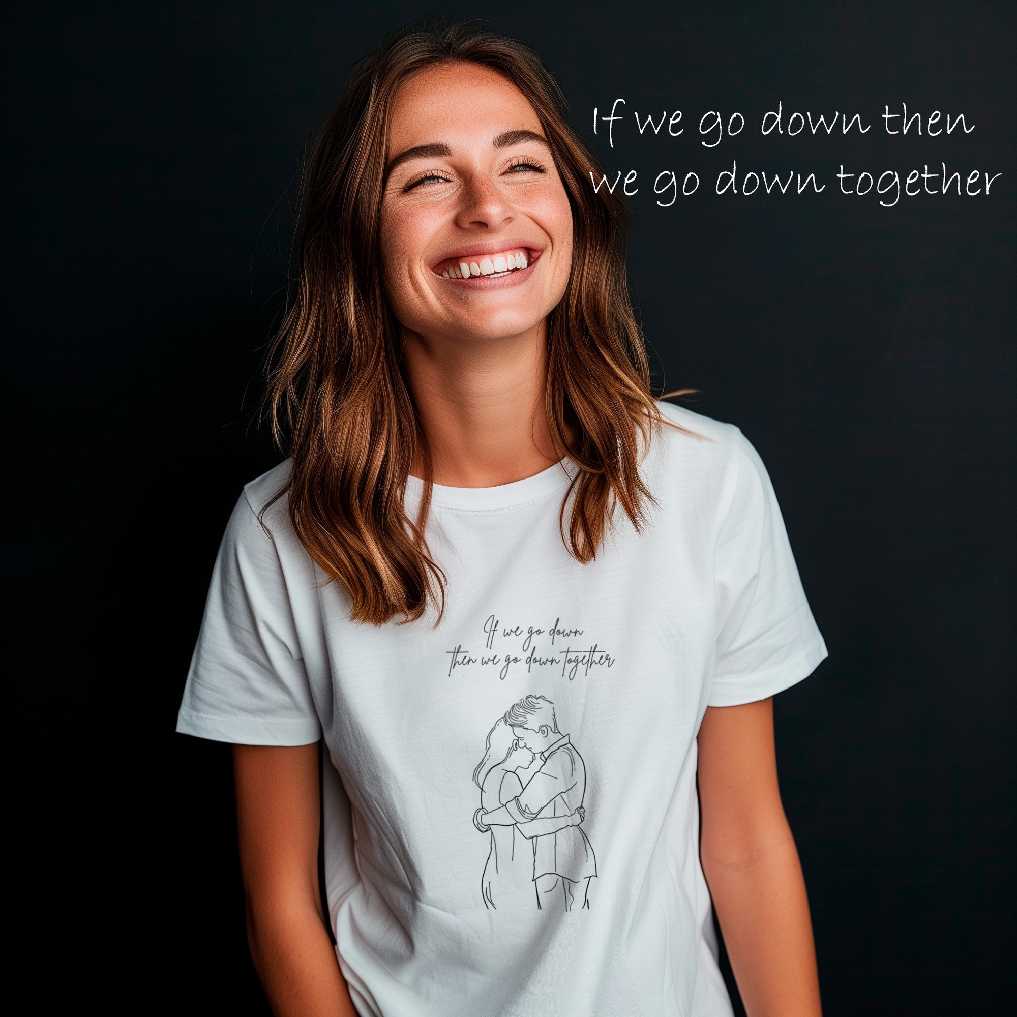 Go Down Together - One Line Casal Apaixonado | Amor | Baby Long Classic