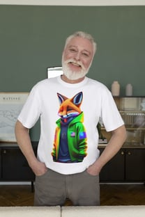 Nome do produtocamiseta t-shirt clássic com raposa style