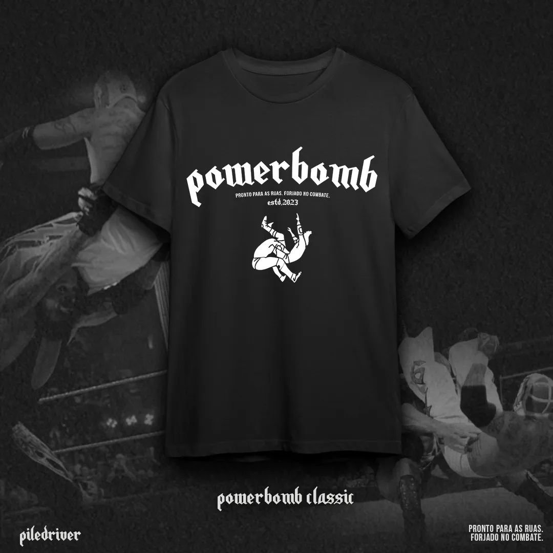 Nome do produto: Camiseta Powerbomb Classic - Preta