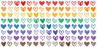 Nome do produto Caneca - Color Hearts