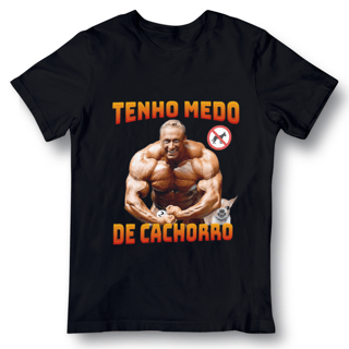 Camiseta - Tenho medo de cachorro