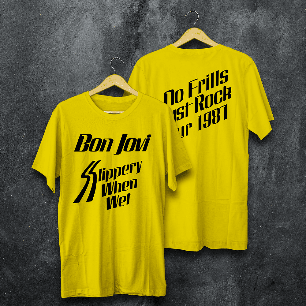 Nome do produto: BON JOVI SLIPPERY WHEN WET TOUR 1987