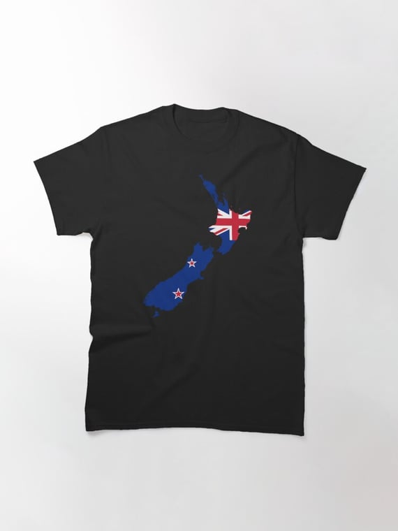 NEW ZEALAND MAP FLAG