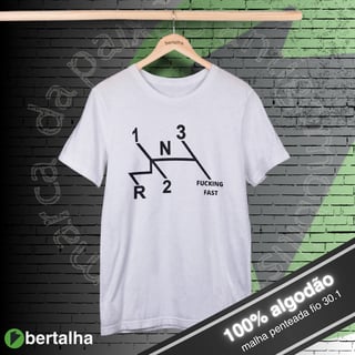 Nome do produto Camiseta || Fusca marchas || preta