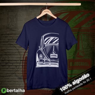 Nome do produto Camiseta || Fusca Old School || White Stamp