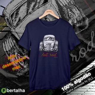 Nome do produto Camiseta || Hot Rod || Desenhada à mão
