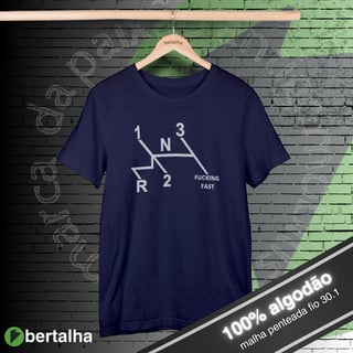 Nome do produto Camiseta || Fusca marchas || Estampa branca