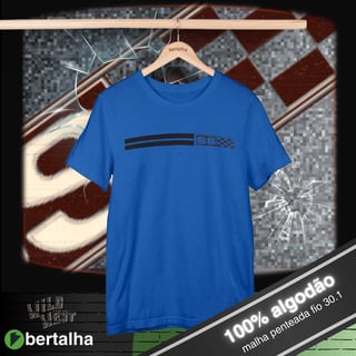 Nome do produto Camiseta || Opala SS faixas || preto