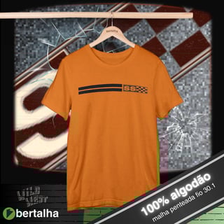 Nome do produto Camiseta || Opala SS faixas || preto