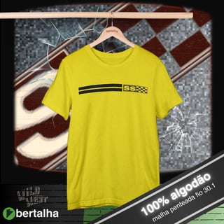 Nome do produto Camiseta || Opala SS faixas || preto