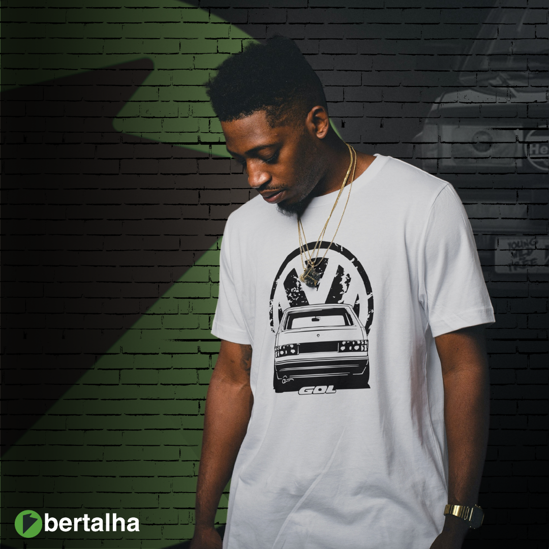 Nome do produto: Camiseta || Gol quadrado || trazeira preta