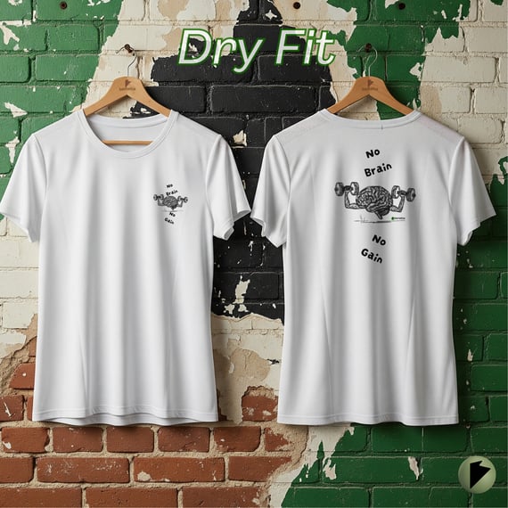 Dry Fit || No Brain No Gain || Feminina